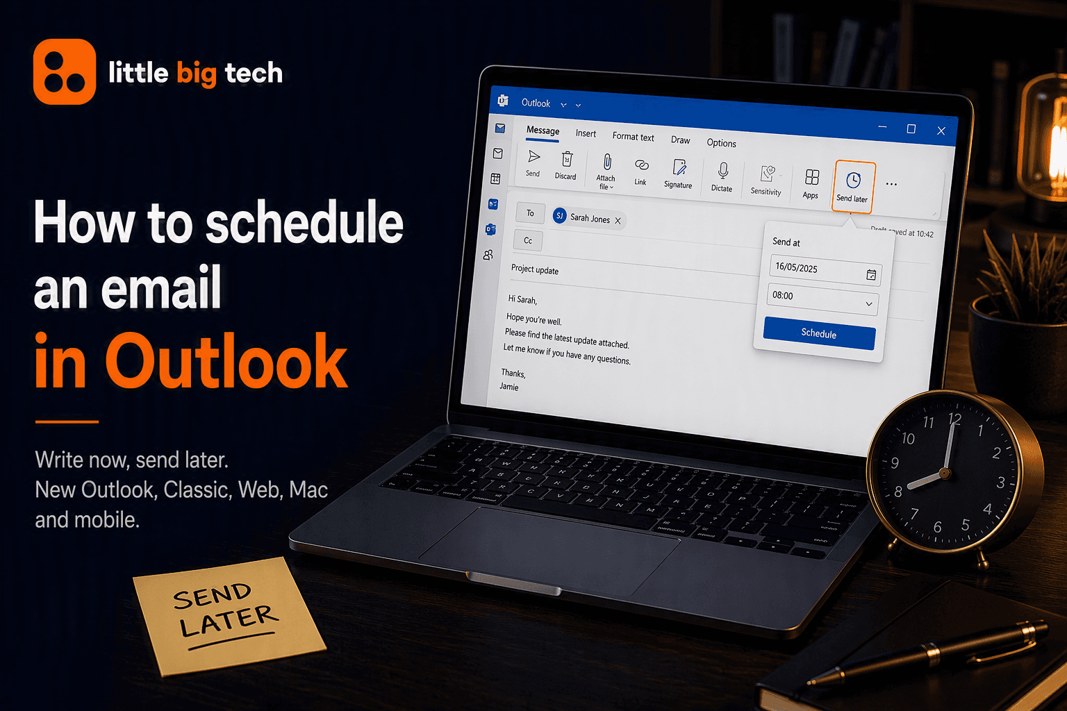 How to Schedule an Email in Outlook