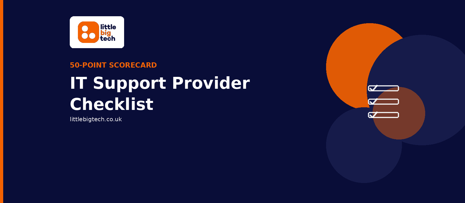 IT Support Provider Checklist: 50-Point UK Scorecard