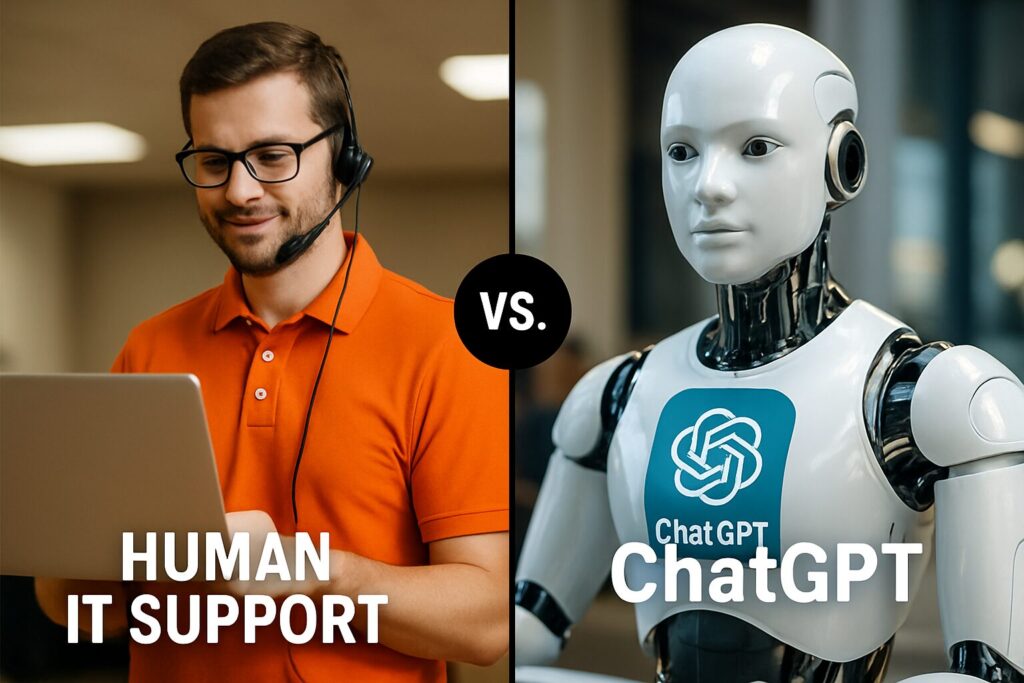 Human IT Support Vs Chatgpt